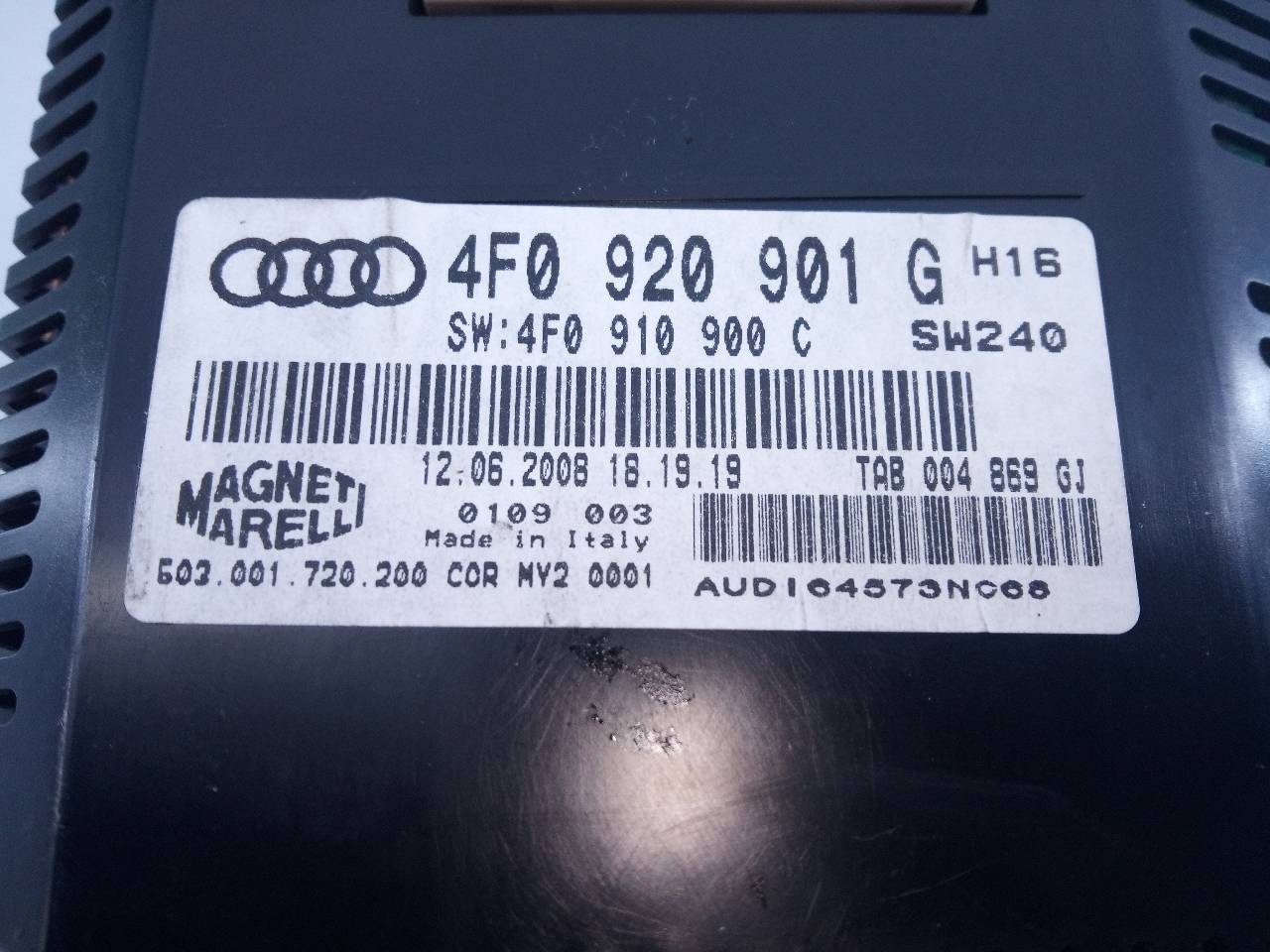 AUDI A6 C6/4F (2004-2011) Speedometer 4F0920901G, E2-A1-14-2 18773905