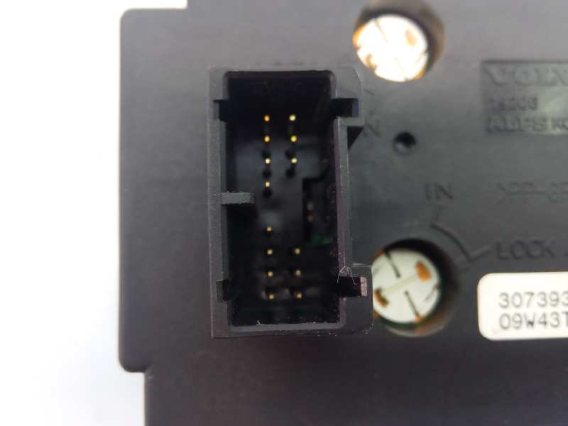 VOLVO S40 2 generation (2004-2012) Headlight Switch Control Unit 30739300, 09W43T, E3-B5-42-2 18424642