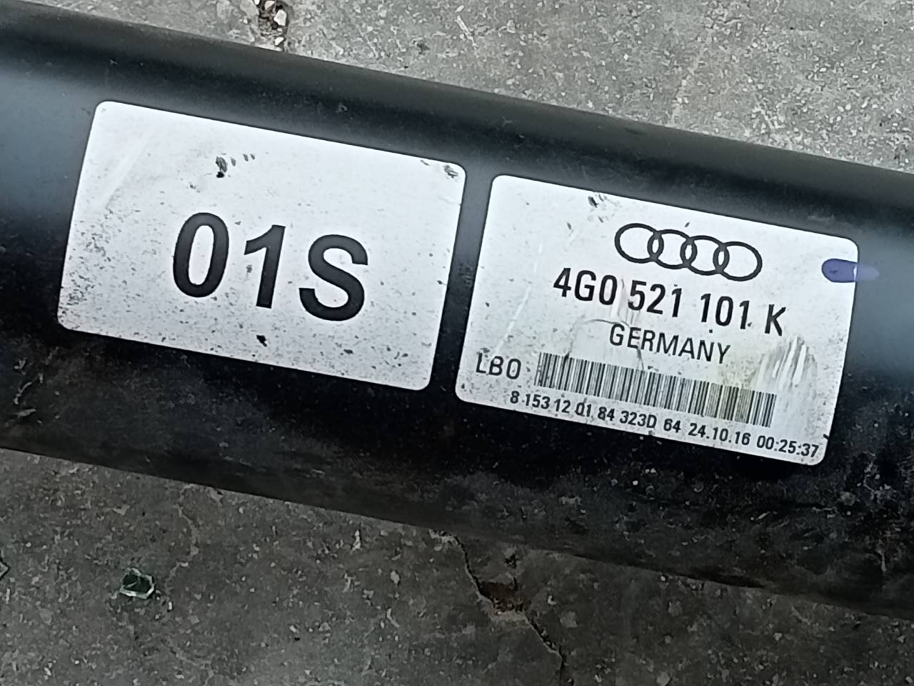 AUDI A7 C7/4G (2010-2020) Gearbox Short Propshaft 4G0521101K, P1-A1-16 23299842