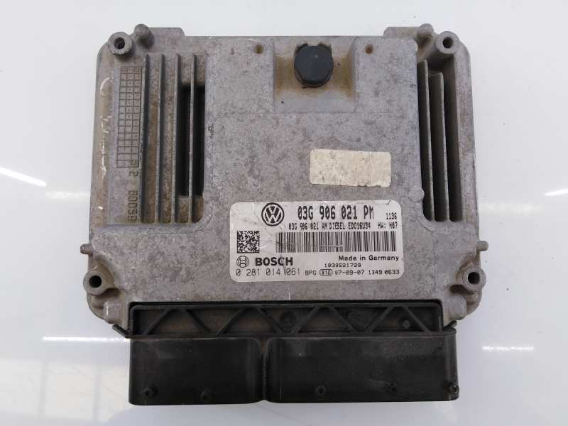 VOLKSWAGEN Golf 5 generation (2003-2009) Moottorin ohjausyksikkö ECU 03G906021PM,0281014061,E2-A1-19-7 18676322