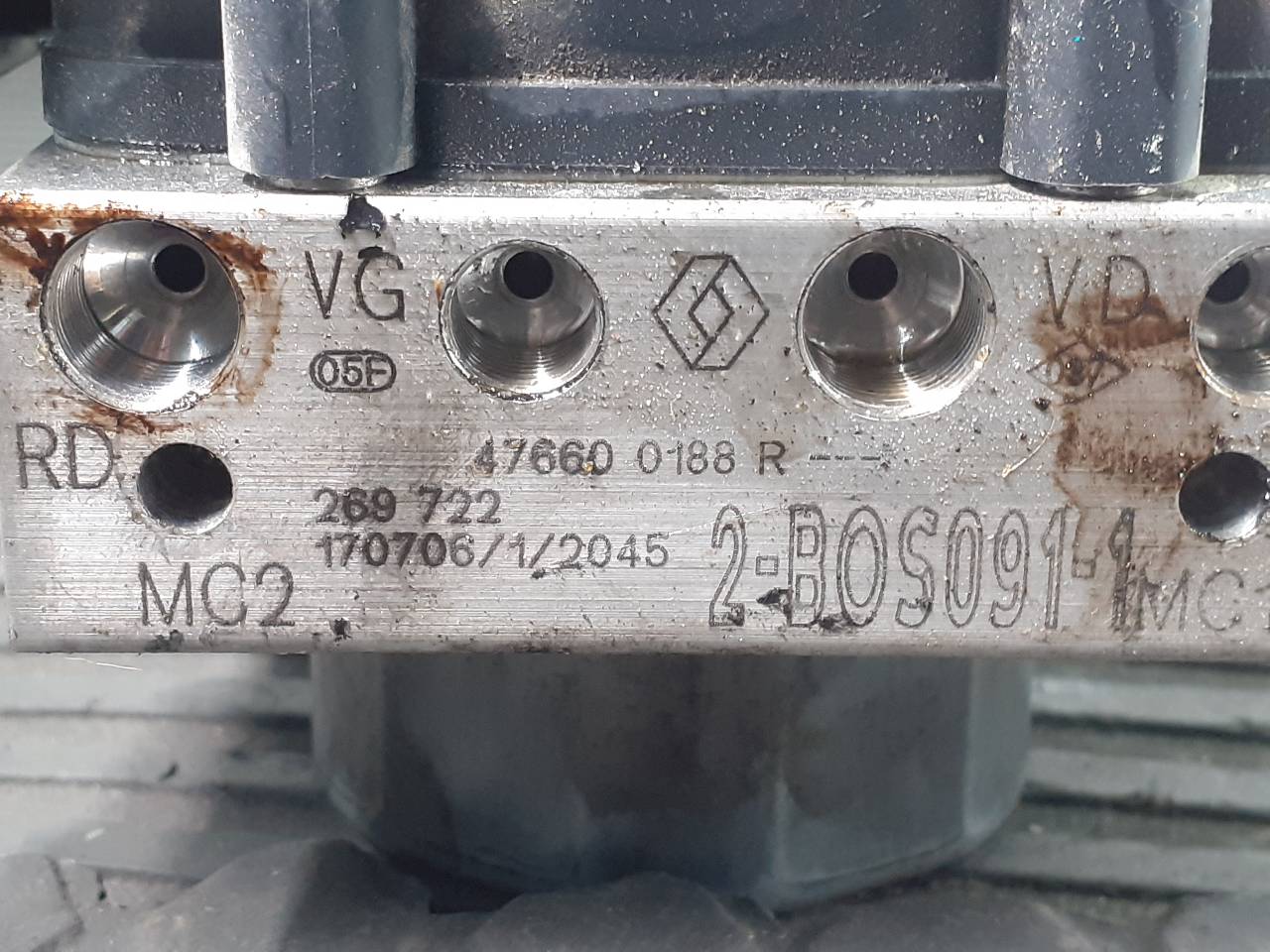 RENAULT Clio 4 generation (2012-2020) ABS Pump 0269722,476600188R,P3-A8-22-4 18678880