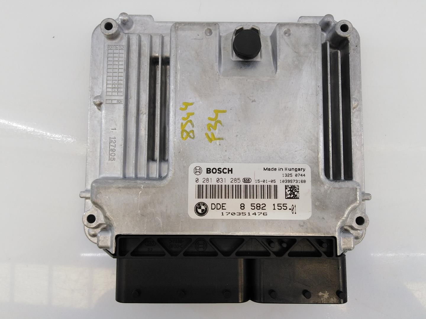 BMW 3 Series Gran Turismo F34 (2013-2017) Engine Control Unit ECU 0281031285,170351476,E3-A2-39-4 18691706