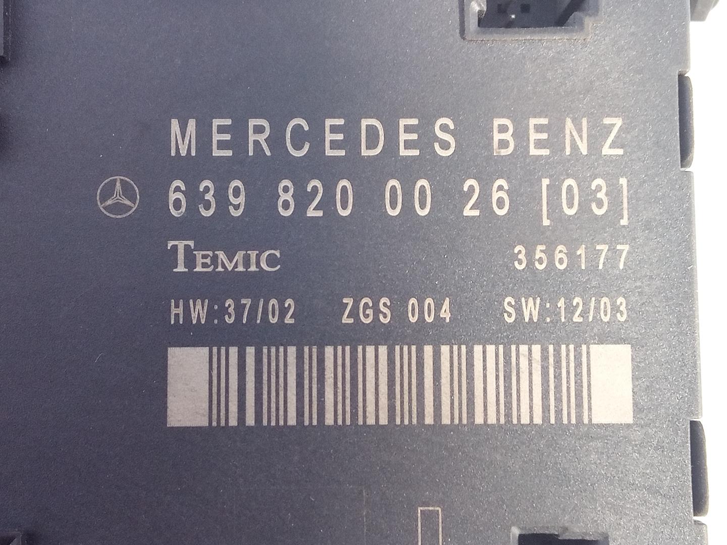MERCEDES-BENZ Viano W639 (2003-2015) Other Control Units 639820002603, 356177, E3-A1-4-1 24085739