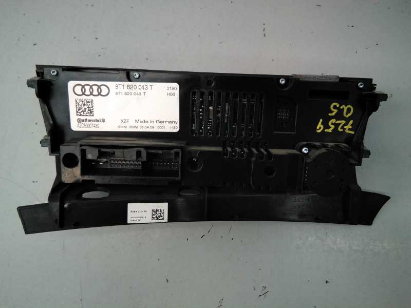 AUDI A6 C6/4F (2004-2011) Unitate de control al climei 8T1820043T,E2-A1-19-5 18571148