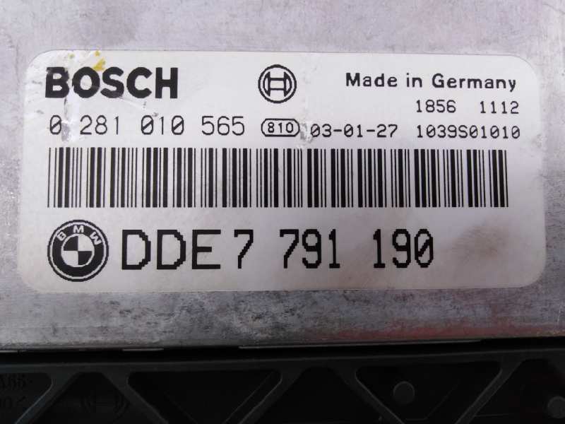 BMW 3 Series E46 (1997-2006) Engine Control Unit ECU 0281010565, DDE7791190, E3-A2-25-1 18637189