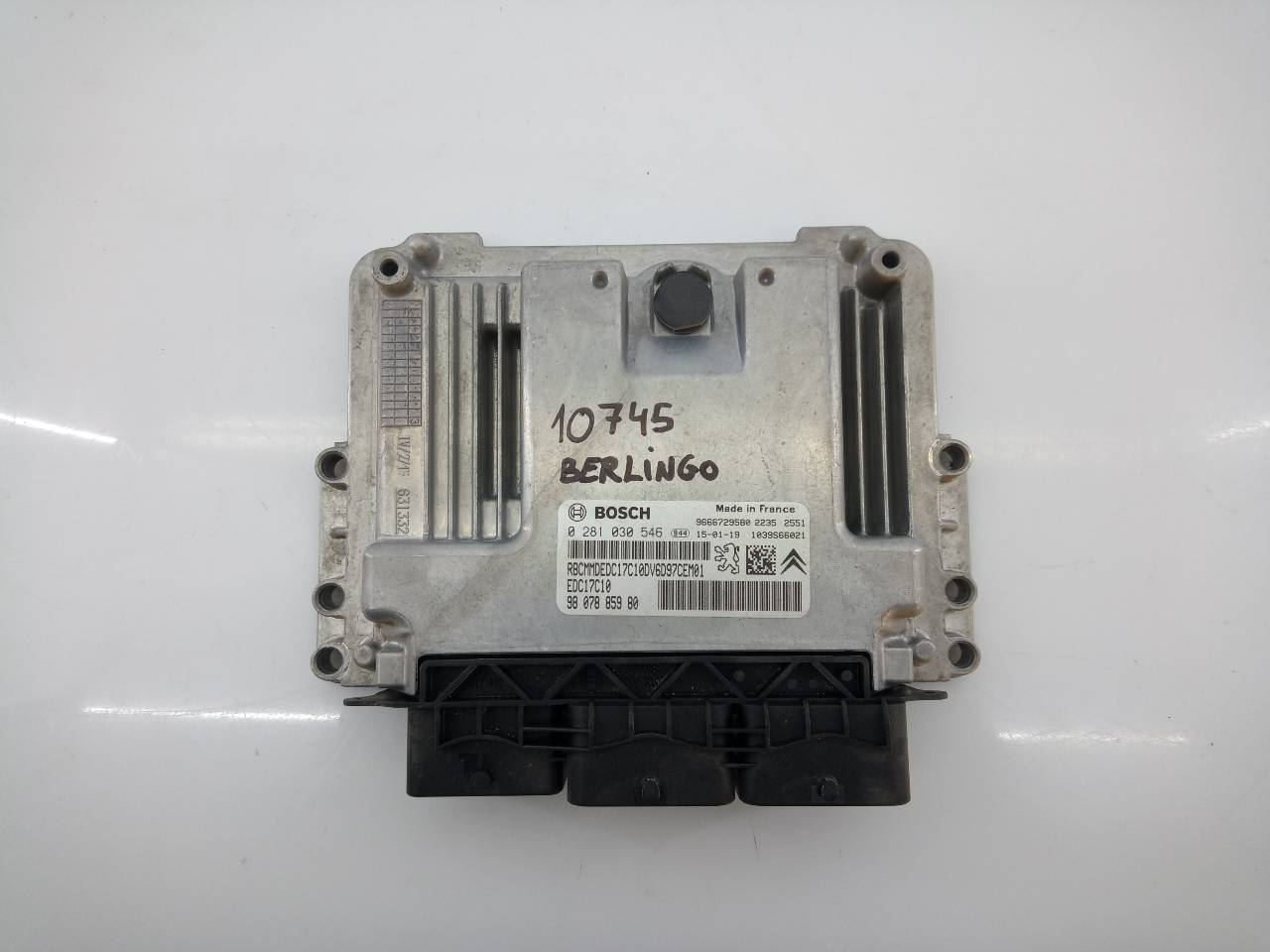 CITROËN Berlingo 2 generation (2008-2023) Engine Control Unit ECU 9807885980, E3-A1-9-1 20961311