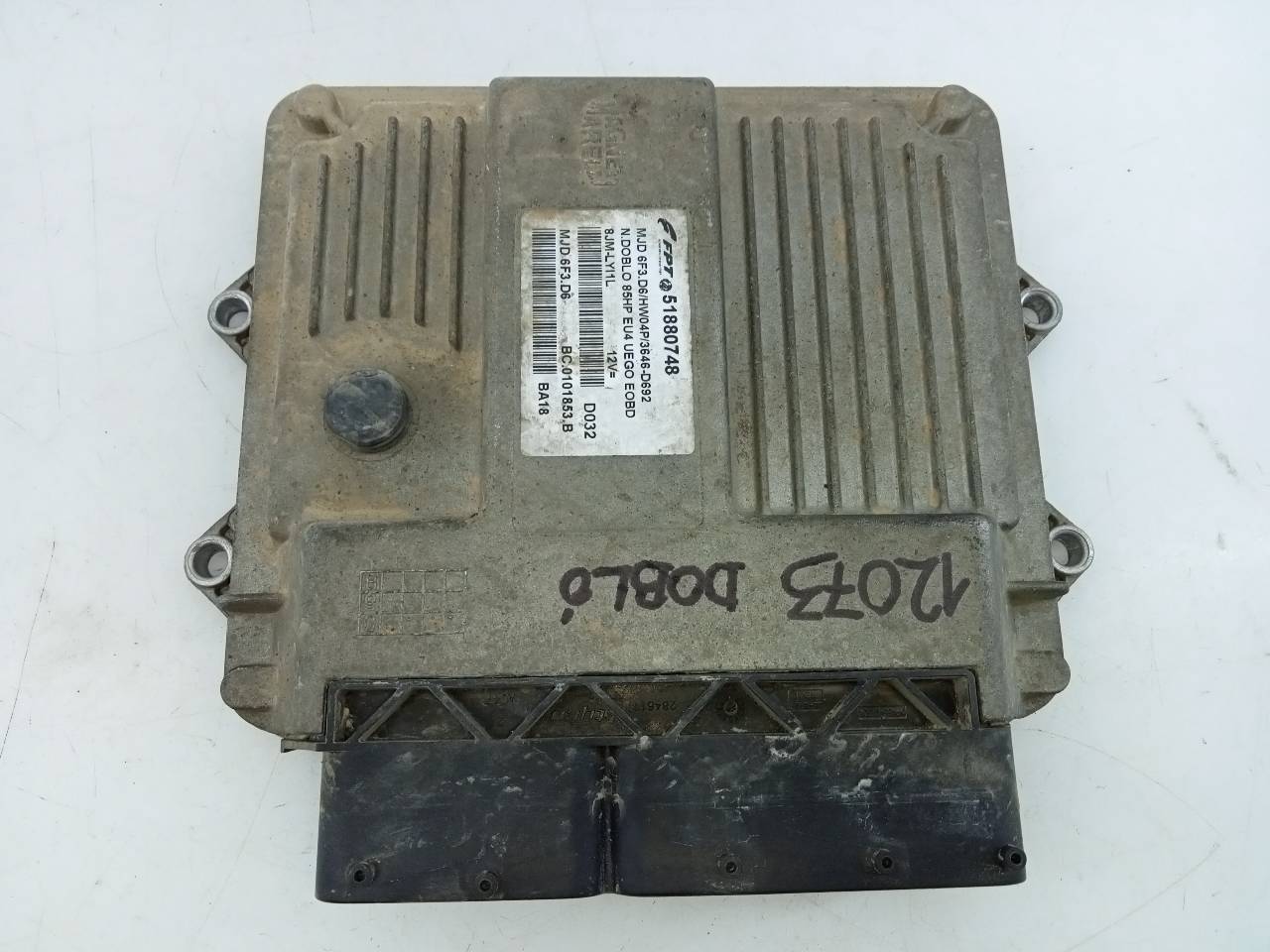FIAT Engine Control Unit ECU 51880748, MJD6FD6, E3-A4-23-1 24772323