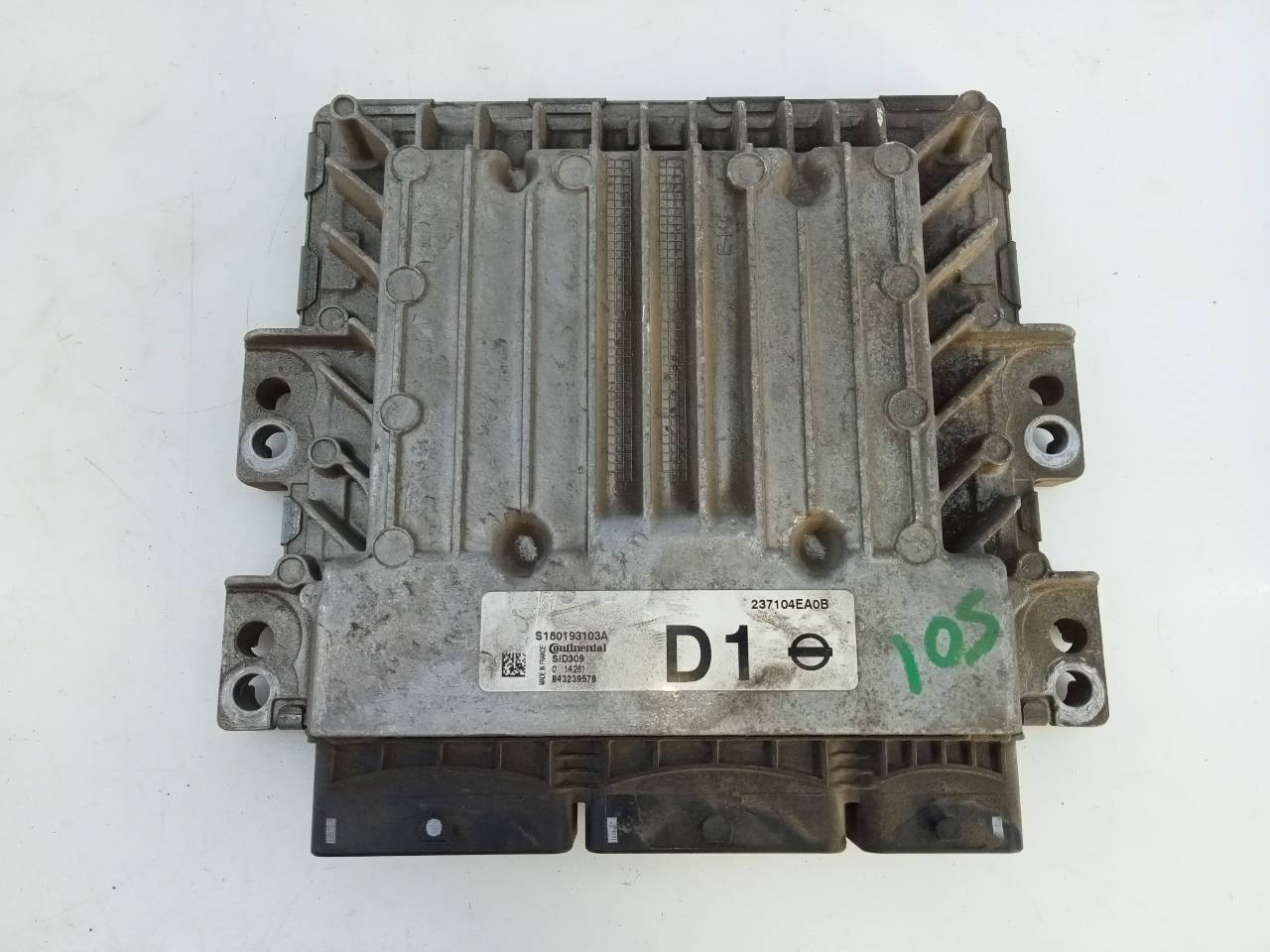 NISSAN Pulsar C13 (2014-2018) Engine Control Unit ECU 237104EA0B, S180193103A, E3-B4-21-1 21829688