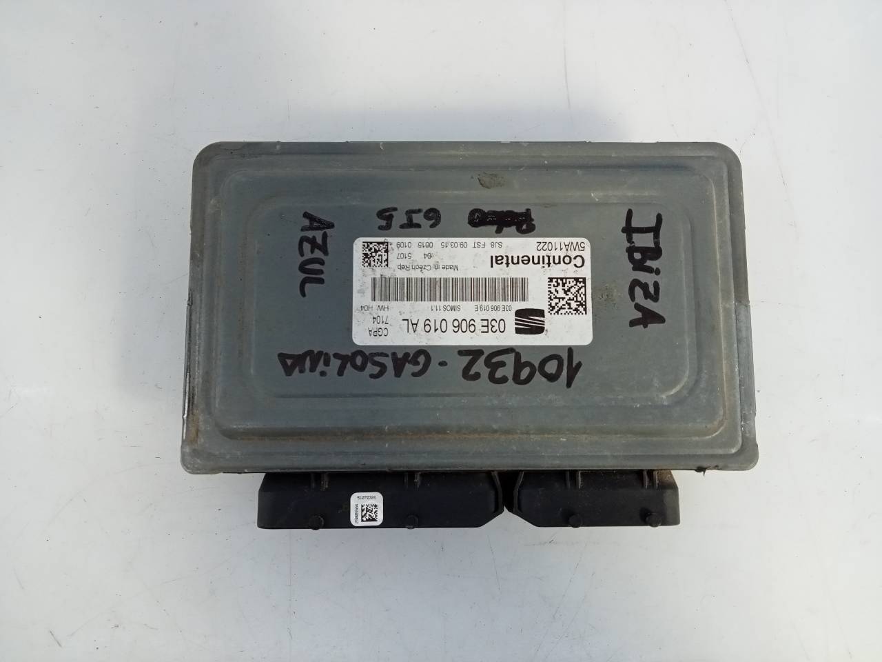 SEAT Cordoba 2 generation (1999-2009) Moottorin ohjausyksikkö ECU 03E906019AL,5WA11022,E2-A1-40-1 21800859