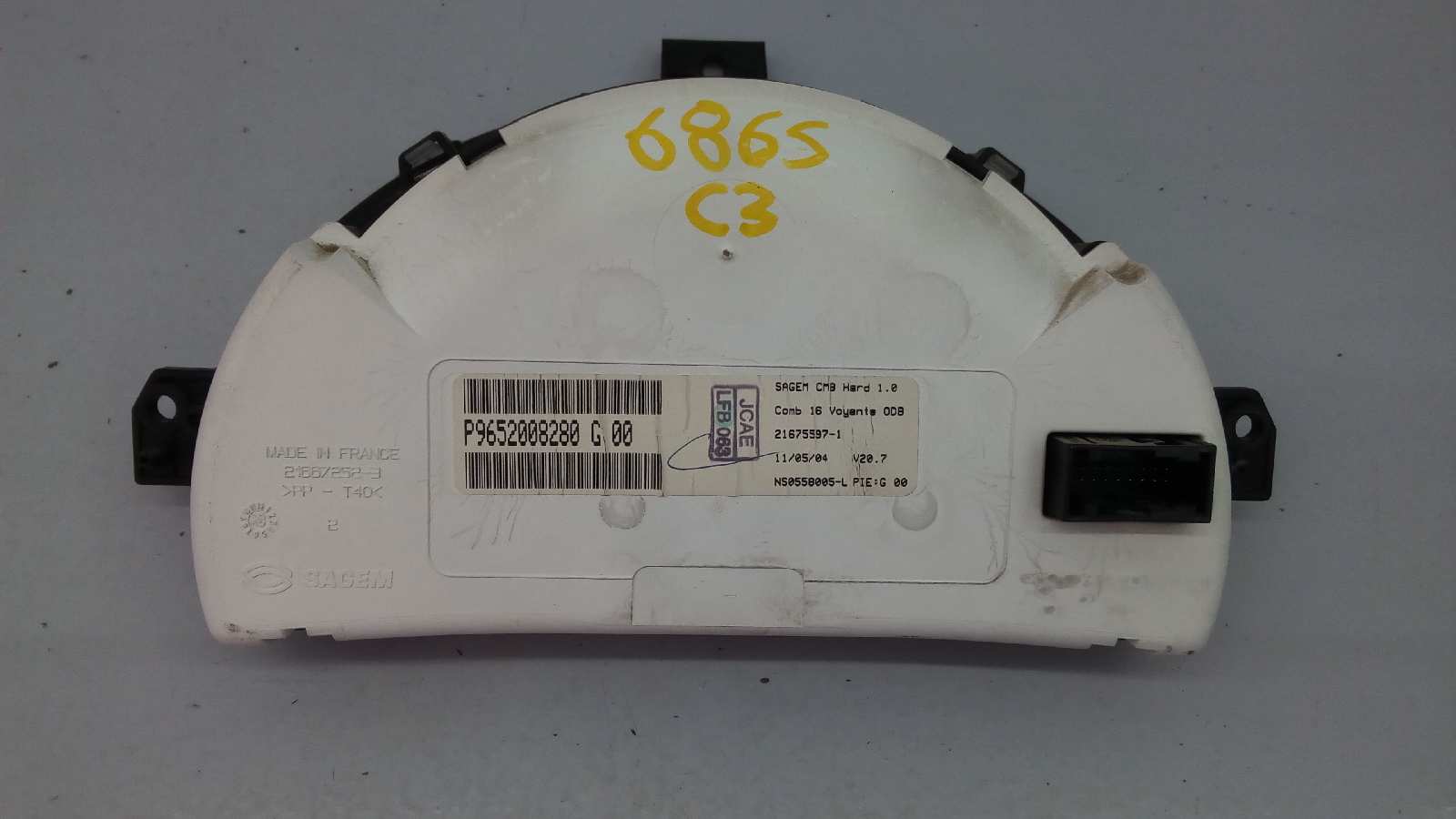 CITROËN C3 1 generation (2002-2010) Compteur de vitesse 9652008280, E3-B2-43-5 18527494