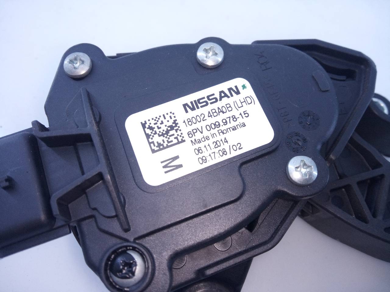 NISSAN Qashqai 2 generation (2013-2023) Педаль газа 180024BA0B, 6PV00997815, E3-B4-21-1 21622475