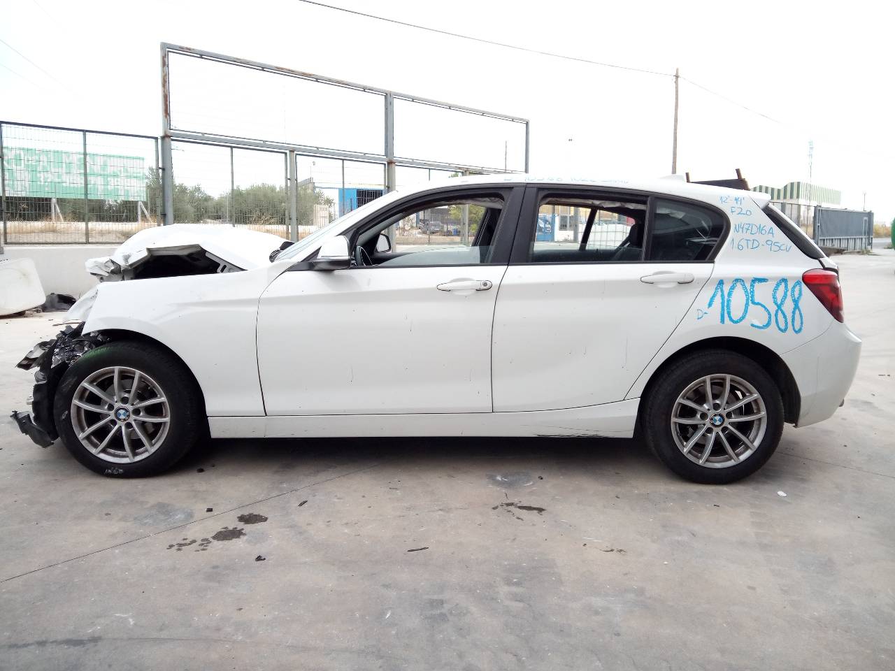 BMW 1 Series F20/F21 (2011-2020) Aizmugurējo kreiso durvju logu pacēlājs 7242555,E1-A3-52-1 21799299