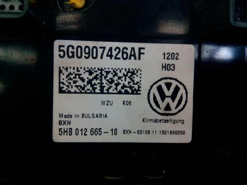 VOLKSWAGEN Passat B8 (2014-2023) Climate  Control Unit 5G0907426AF, E2-A1-3-1 18394777