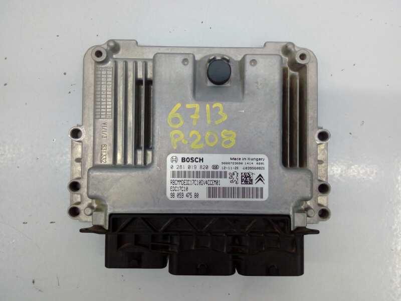 PEUGEOT 208 Peugeot 208 (2012-2015) Calculateur d'unité de commande du moteur 9805947580, 0281019820, E3-B2-46-1 18515137