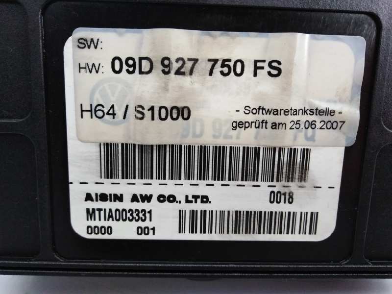 FORD USA Q7 4L (2005-2015) Kiti valdymo blokai 09D927750FS,E2-A1-13-2 18562590