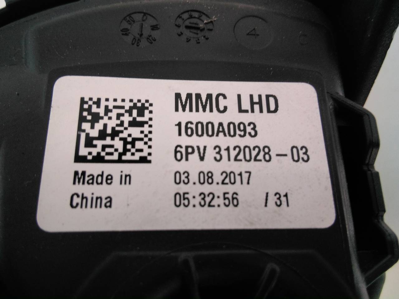 MITSUBISHI ASX 1 generation (2010-2020) Akseleratoriaus (gazo) pedalas 1600A093, 6PV31202803, E3-B3-41-4 18715890