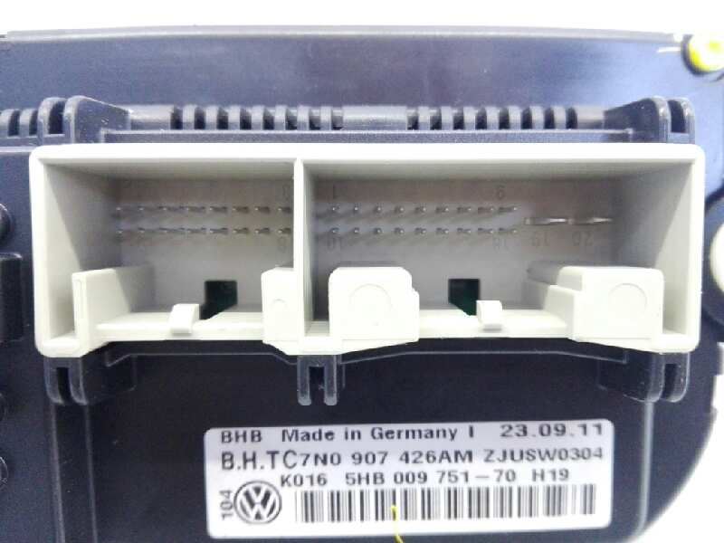 CHEVROLET Golf 6 generation (2008-2015) Climate  Control Unit 7N0907426AM,K0165HB00975170H19,E2-A1-15-2 18440496