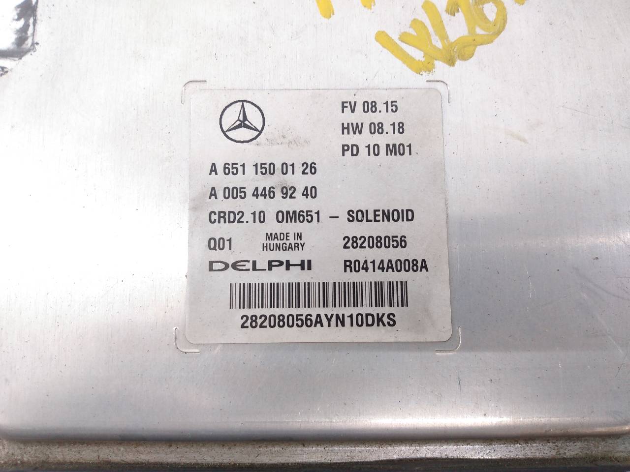 MERCEDES-BENZ C-Class W204/S204/C204 (2004-2015) Engine Control Unit ECU A6511500126, A0054469240, E3-A1-12-1 18764442