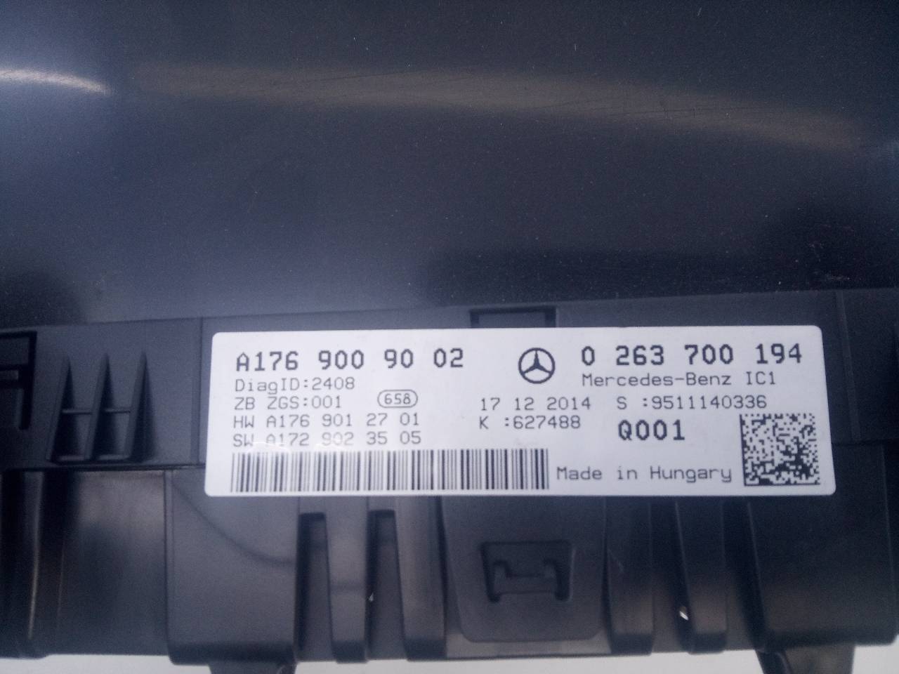 MERCEDES-BENZ A-Class W176 (2012-2018) Vitezometru A1769009002,0263700194,E3-A1-20-3 21802405