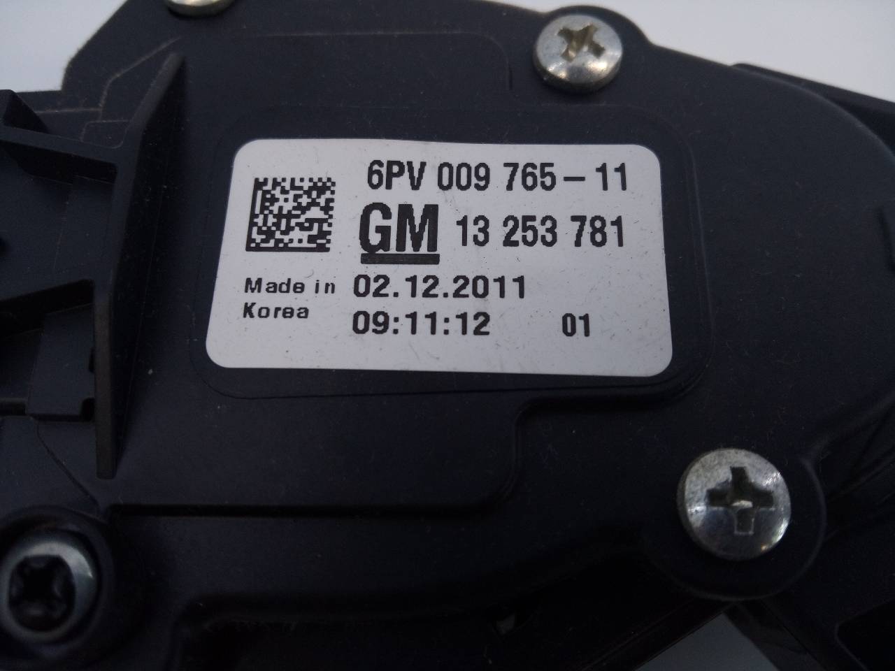 CHEVROLET Orlando 1 generation (2010-2015) Akseleratoriaus (gazo) pedalas 13253781, E3-A5-13-4 18714220
