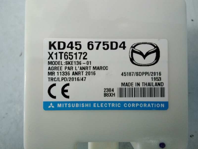 MAZDA CX-5 1 generation (2011-2020) Other Control Units KD45675D4, E3-B5-28-3 18564727