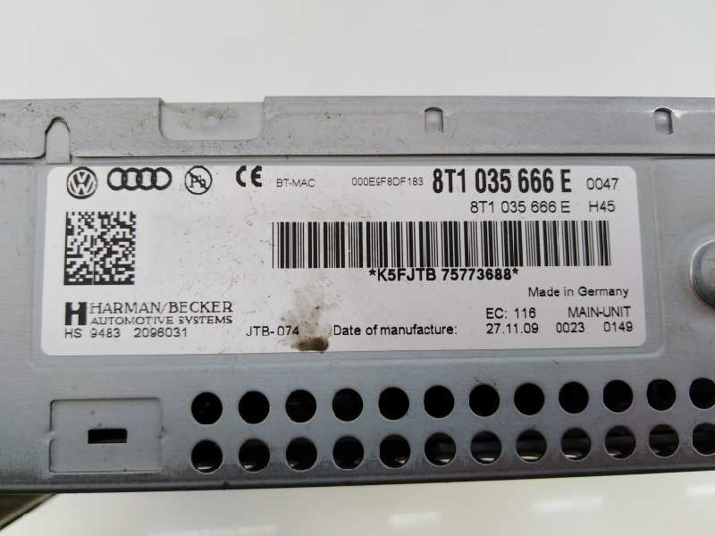 AUDI A5 Sportback 8T (2007-2016) Music Player With GPS 4F0919604, 8T0919609, E2-A1-25-1 18674075