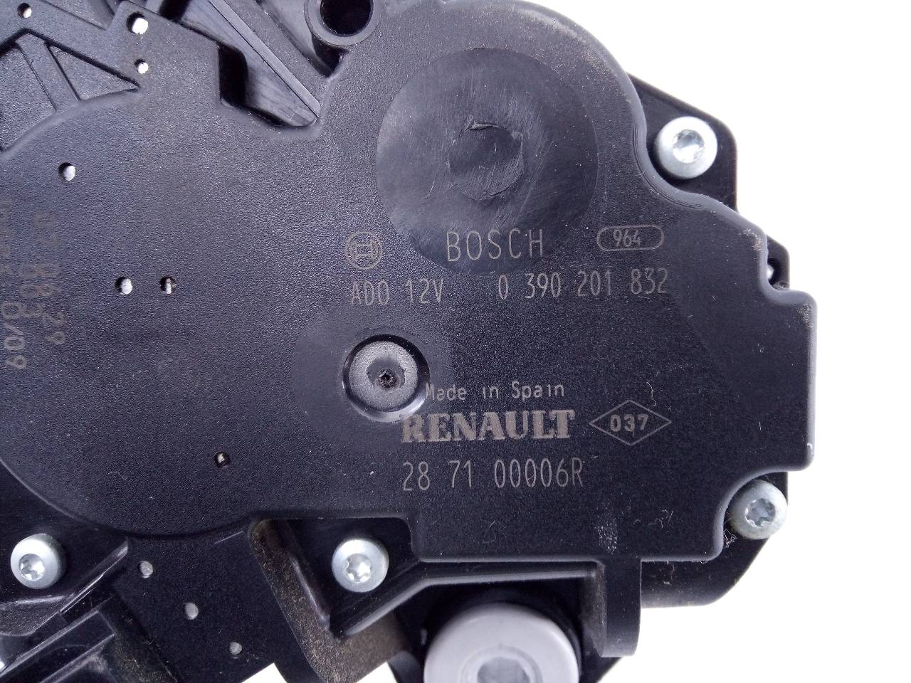 RENAULT Laguna 3 generation (2007-2015) Bagklap vinduesviskermotor 287100006R,E1-A1-36-2 20955399