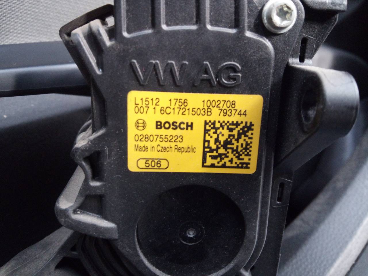 SEAT Ibiza 4 generation (2008-2017) Педаль газа 6C1721503B 23725682