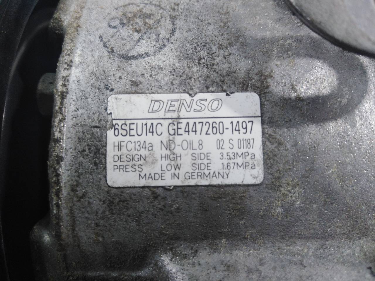 PEUGEOT 307 1 generation (2001-2008) Air Condition Pump 4472601497,6SEU14C,P3-B2-4-1 18720714