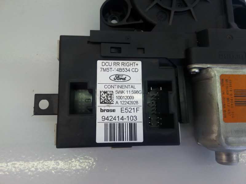 FORD Kuga 2 generation (2013-2020) Rear Right Door Window Control Motor 7M5T14B534CD,942414103,E2-B3-39-1 18376016