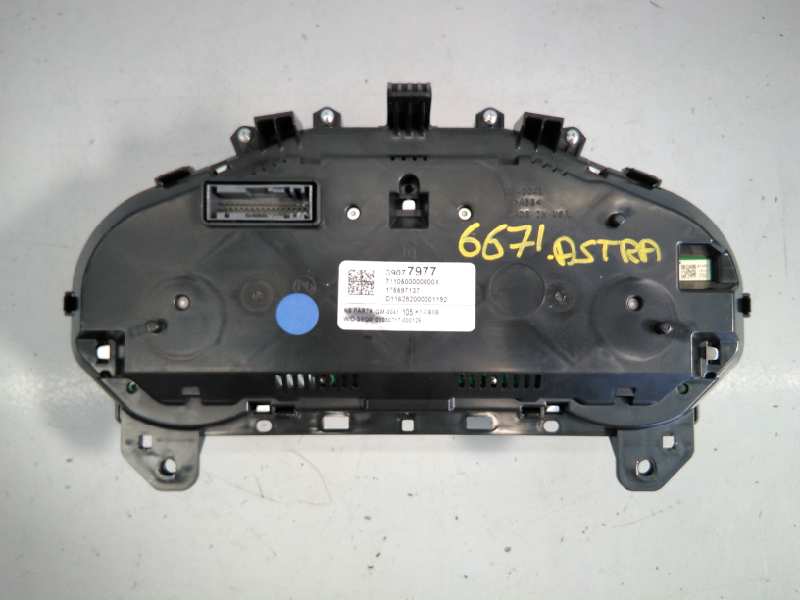 OPEL Astra K (2015-2021) Compteur de vitesse 39060520,175597137,E3-A5-30-1 18511544