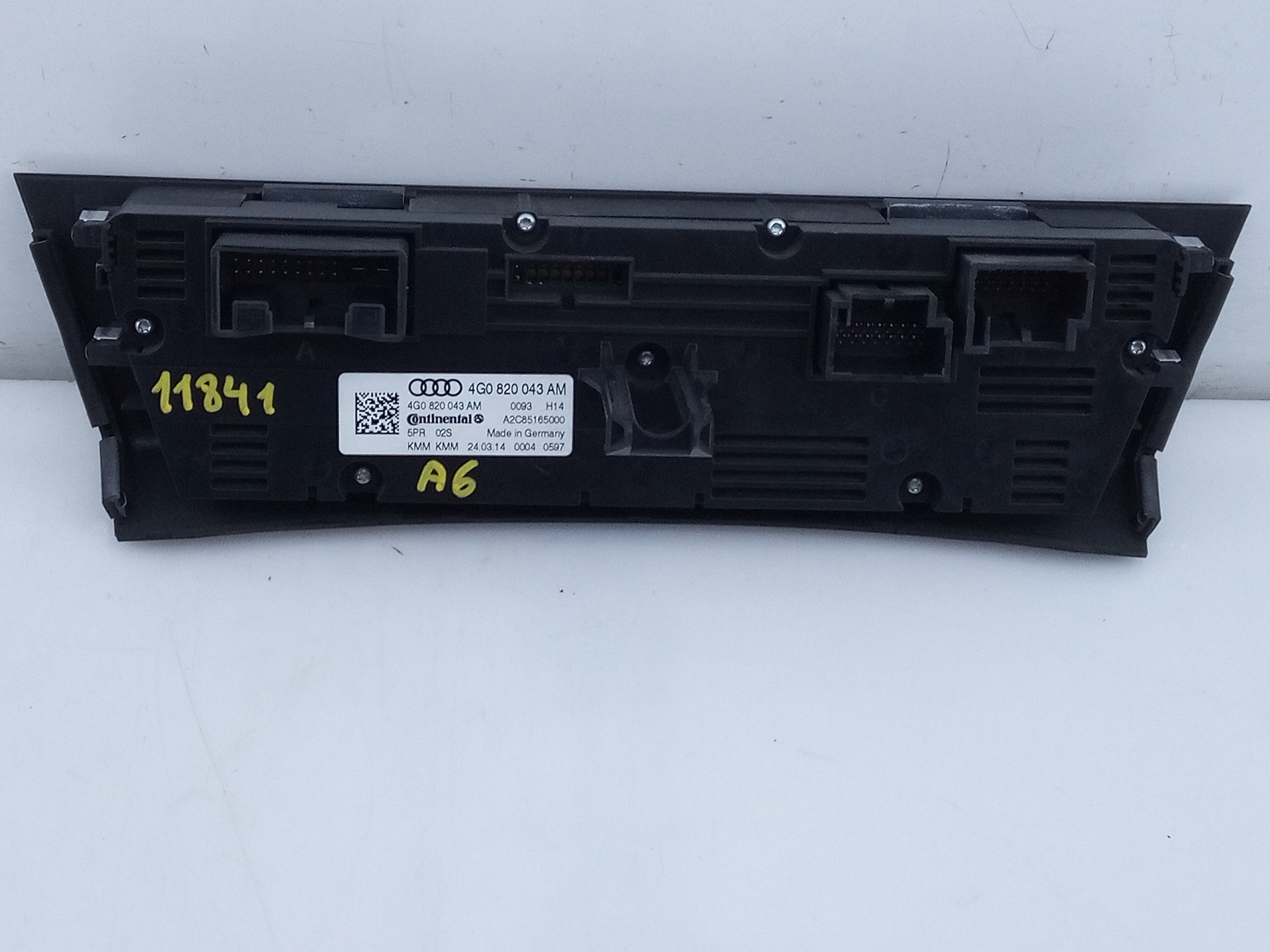 AUDI A6 C7/4G (2010-2020) Climate  Control Unit 4G0820043AM,E2-A3-13-1 24092701