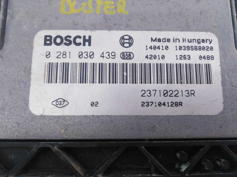 DACIA Duster 1 generation (2010-2017) Motorkontrolenhed ECU 0281030439,237102213R,E2-A1-29-7 18672212