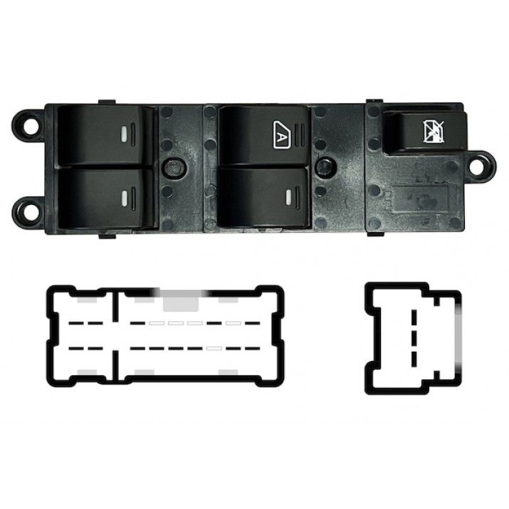 NISSAN Pathfinder R51 (2004-2014) Front Left Door Window Switch 106804592, NUEVO, T2-2-A3-3 24104395