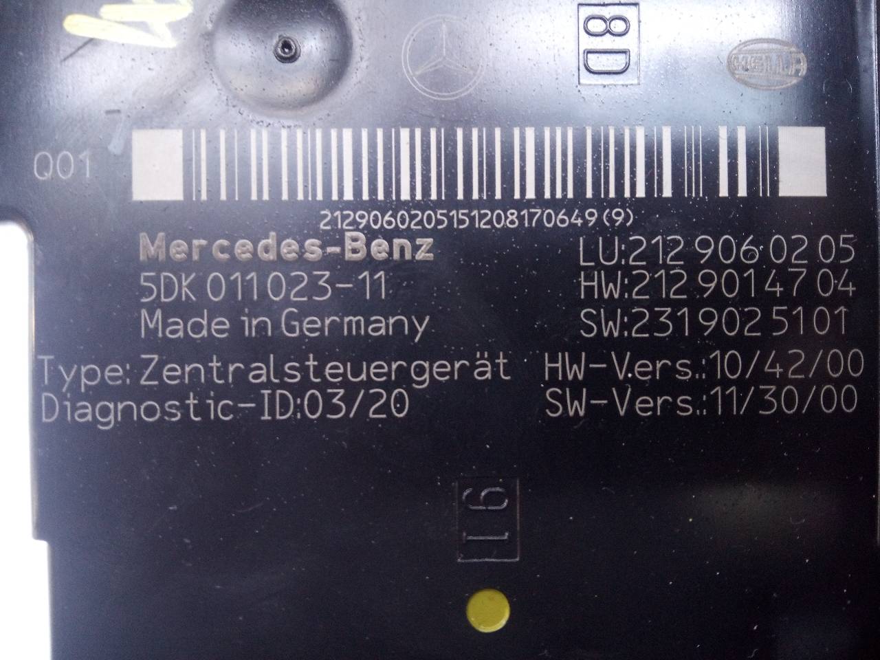 MERCEDES-BENZ CLS-Class C218/X218 (2011-2017) Sikringsboks 5DK01102311,2129060205,E3-A1-14-7 24038298