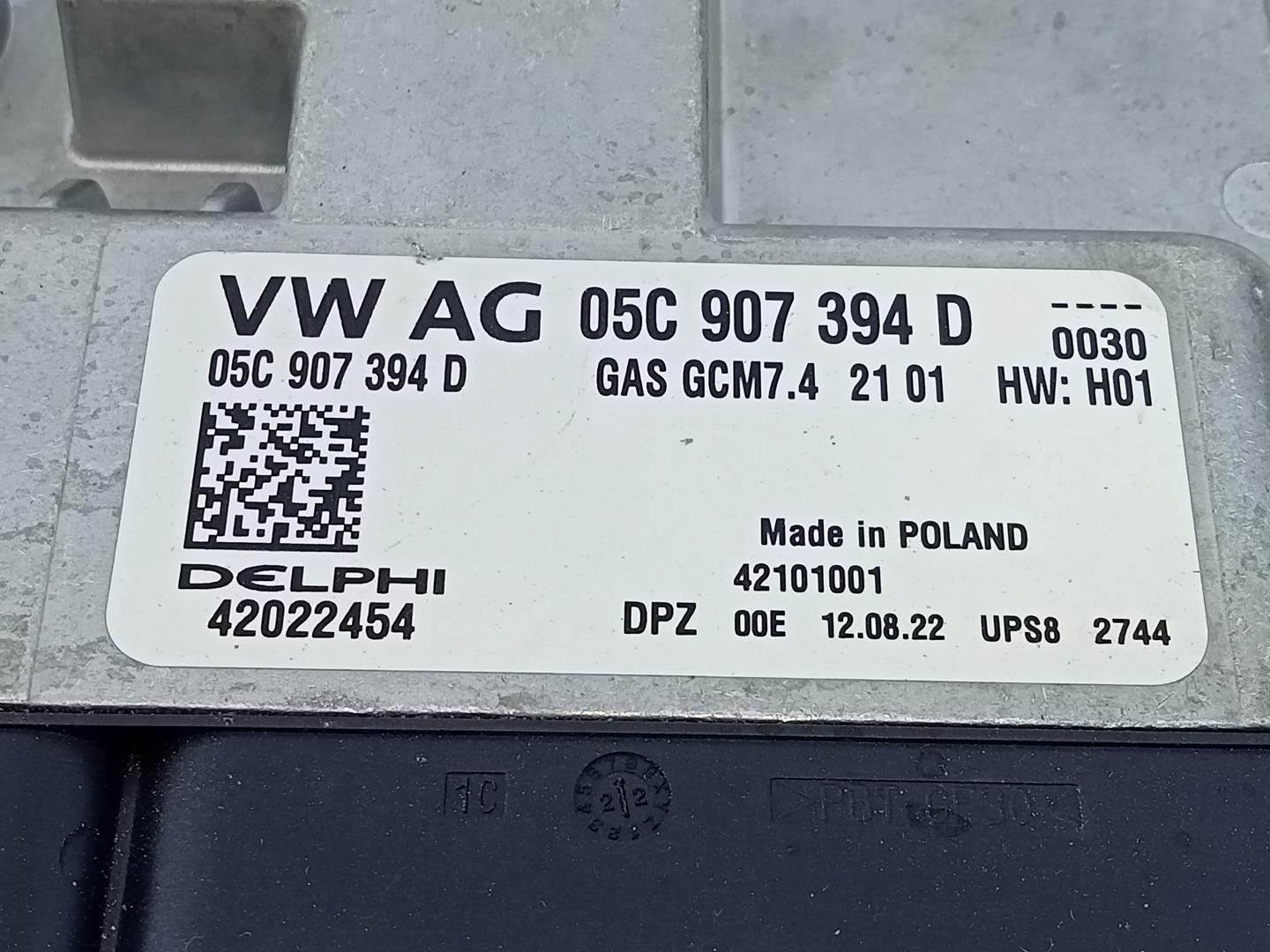 SKODA Fabia 3 generation (2014-2021) Motorkontrollenhet ECU 05C907394D, 42022454, E2-A1-40-1 24100168