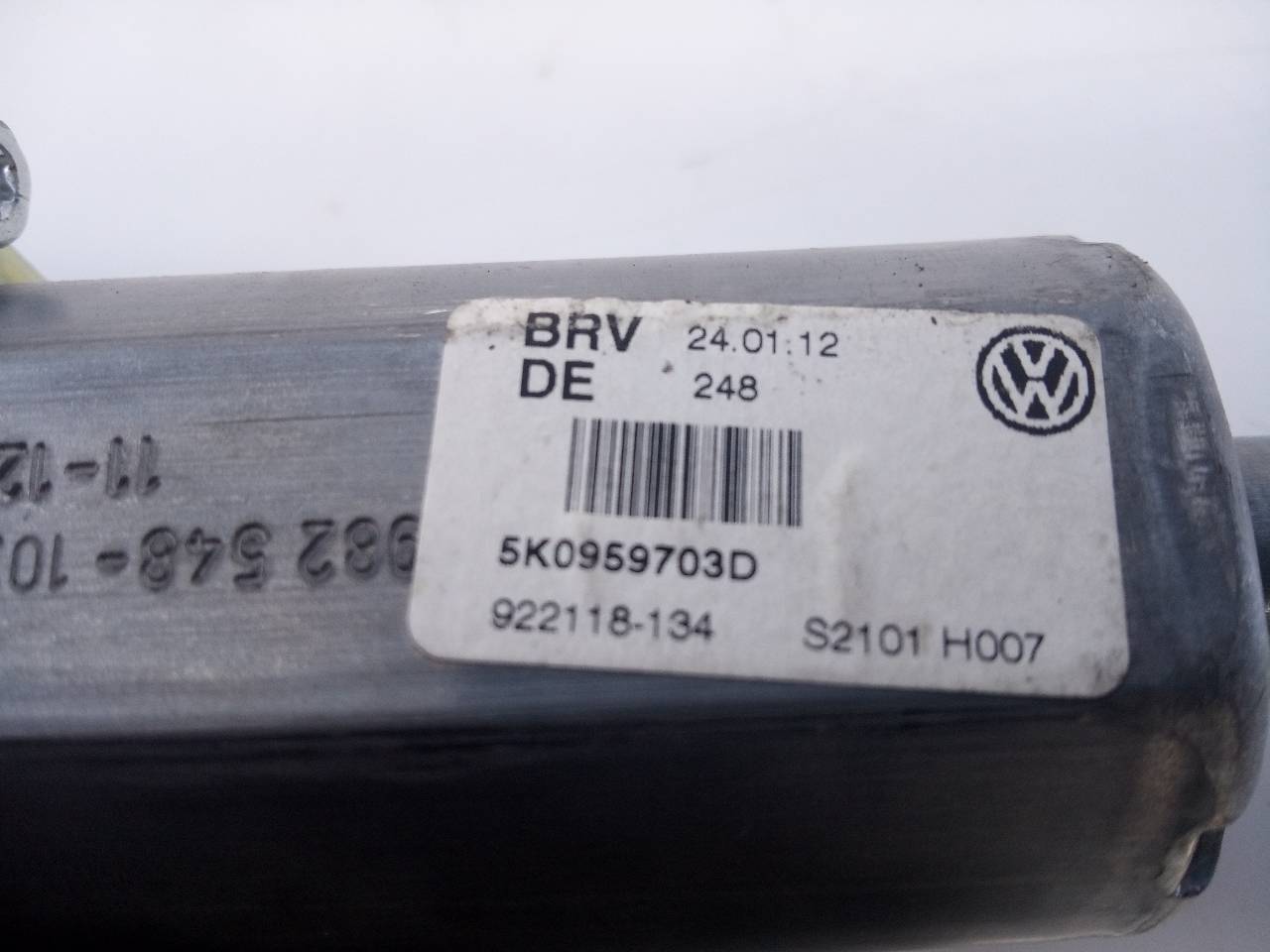 VOLKSWAGEN Golf 6 generation (2008-2015) Galinių kairių durų stiklo pakelėjo varikliukas 5K0959703D, 922118134, E1-B6-32-2 18747248