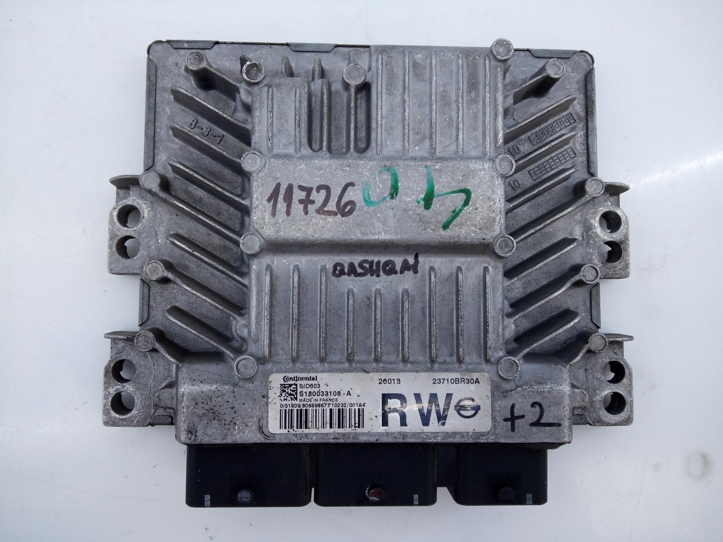 NISSAN Qashqai 1 generation (2007-2014) Engine Control Unit ECU 23710BR30A,S180033108,E3-B429-2 21828450