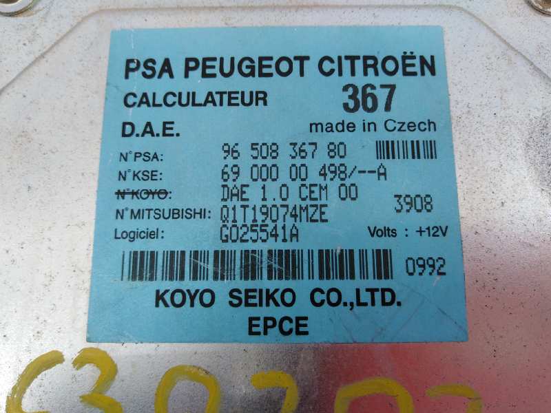 CITROËN C3 1 generation (2002-2010) Kiti valdymo blokai 9650836780, 6900000498, E3-B2-24-3 18674132