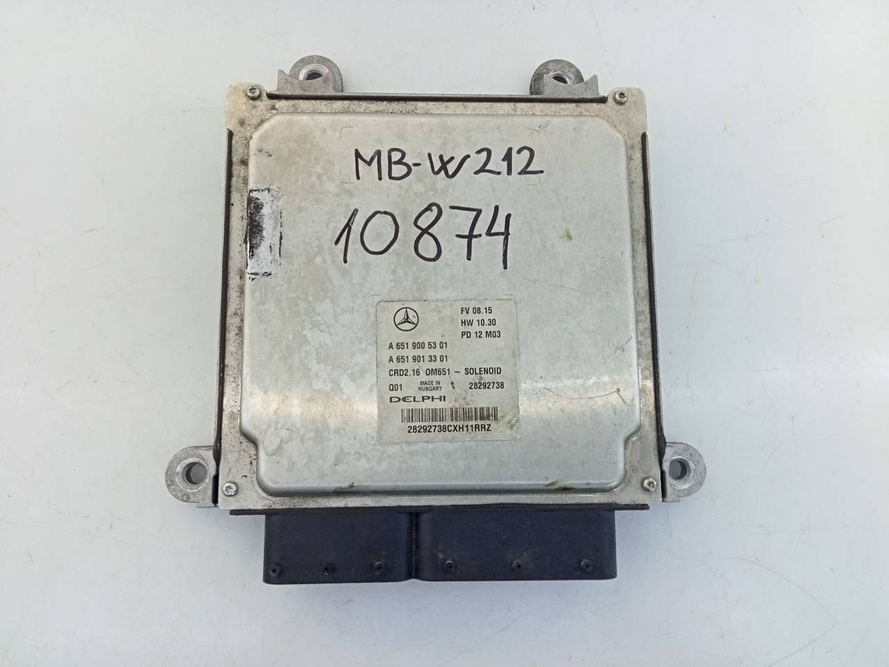 MERCEDES-BENZ E-Class W212/S212/C207/A207 (2009-2016) Engine Control Unit ECU A6519005301, A6519013301, E3-A1-7-3 20963987