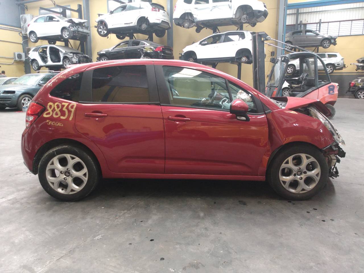 CITROËN C3 2 generation (2009-2016) Priekšējo kreiso durvju logu pacēlāja slēdži 96637530XT,529076433,E3-B2-24-4 18713826