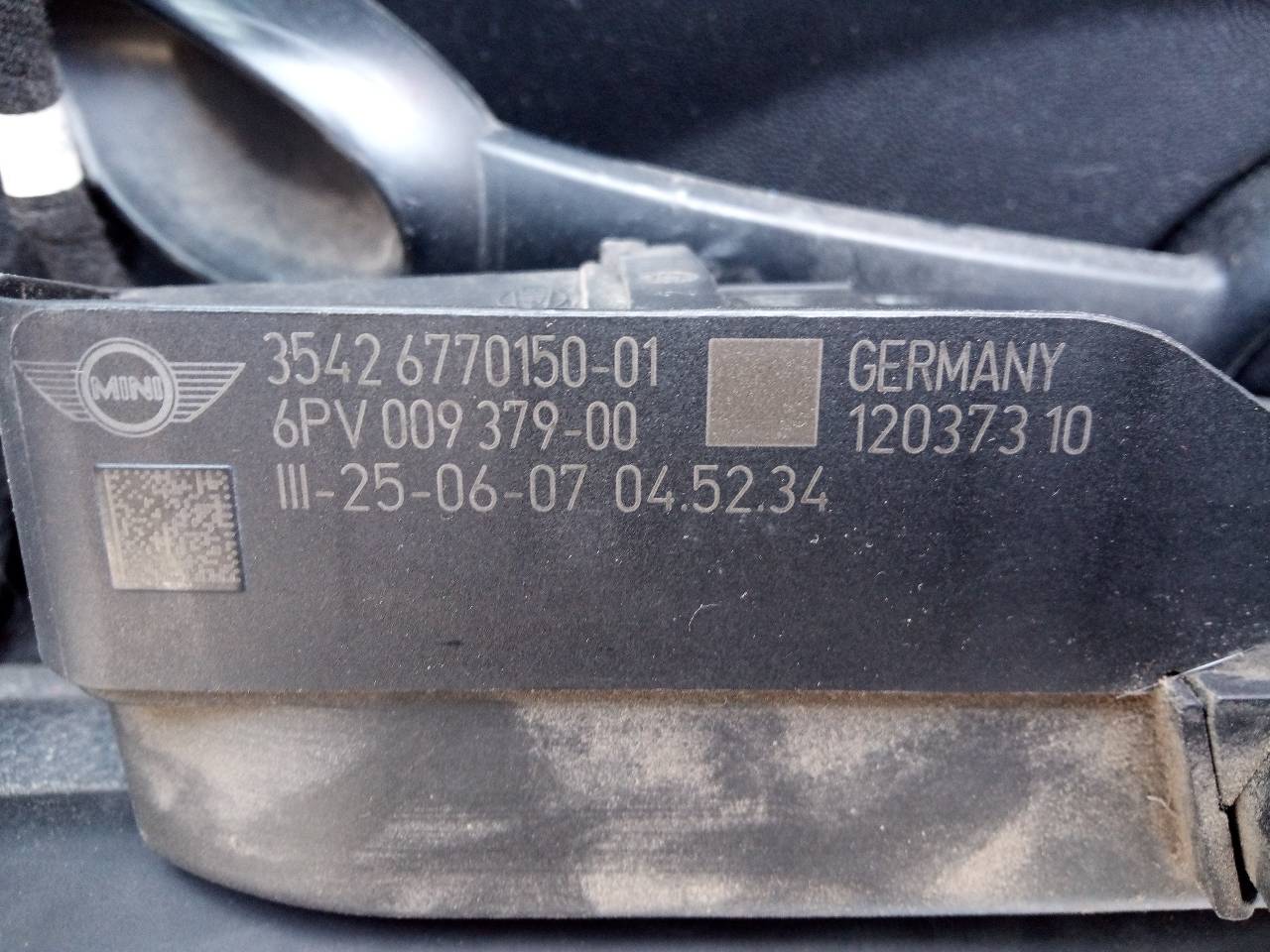 MINI Cooper R56 (2006-2015) Akseleratoriaus (gazo) pedalas 35426770150, 6PV00937900 20382987