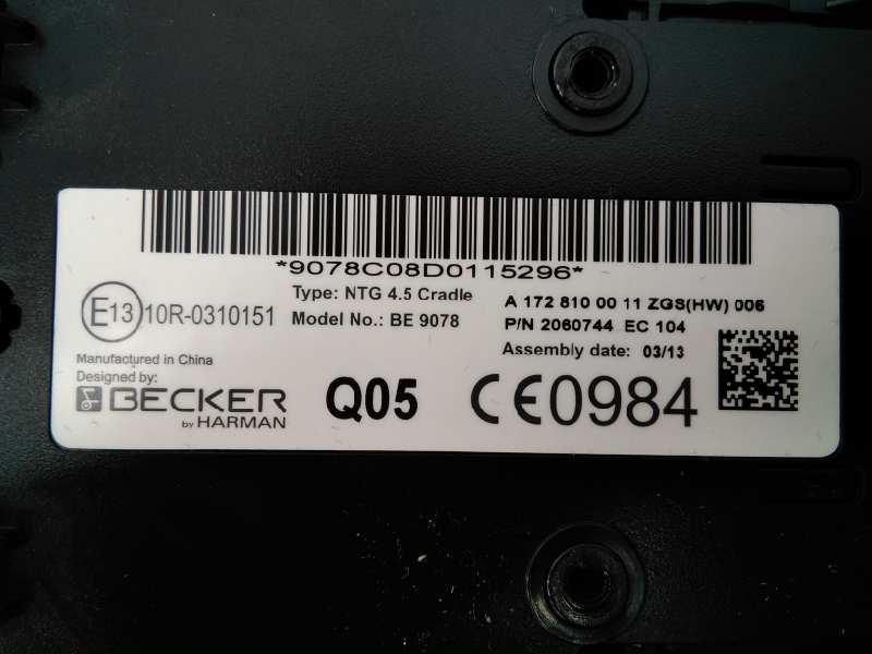 MERCEDES-BENZ E-Class W212/S212/C207/A207 (2009-2016) Andra styrenheter A1728100011, E3-A1-8-4 18568313