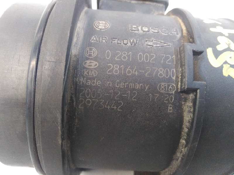 KIA Sportage 2 generation (2004-2010) Mass Air Flow Sensor MAF 0281002721,E3-A3-30-1 18588685