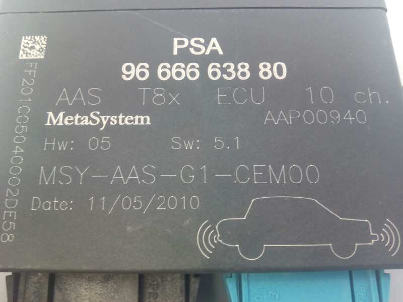 PEUGEOT 5008 1 generation (2009-2016) Other Control Units 9666663880, E1-A4-11-1 18392757