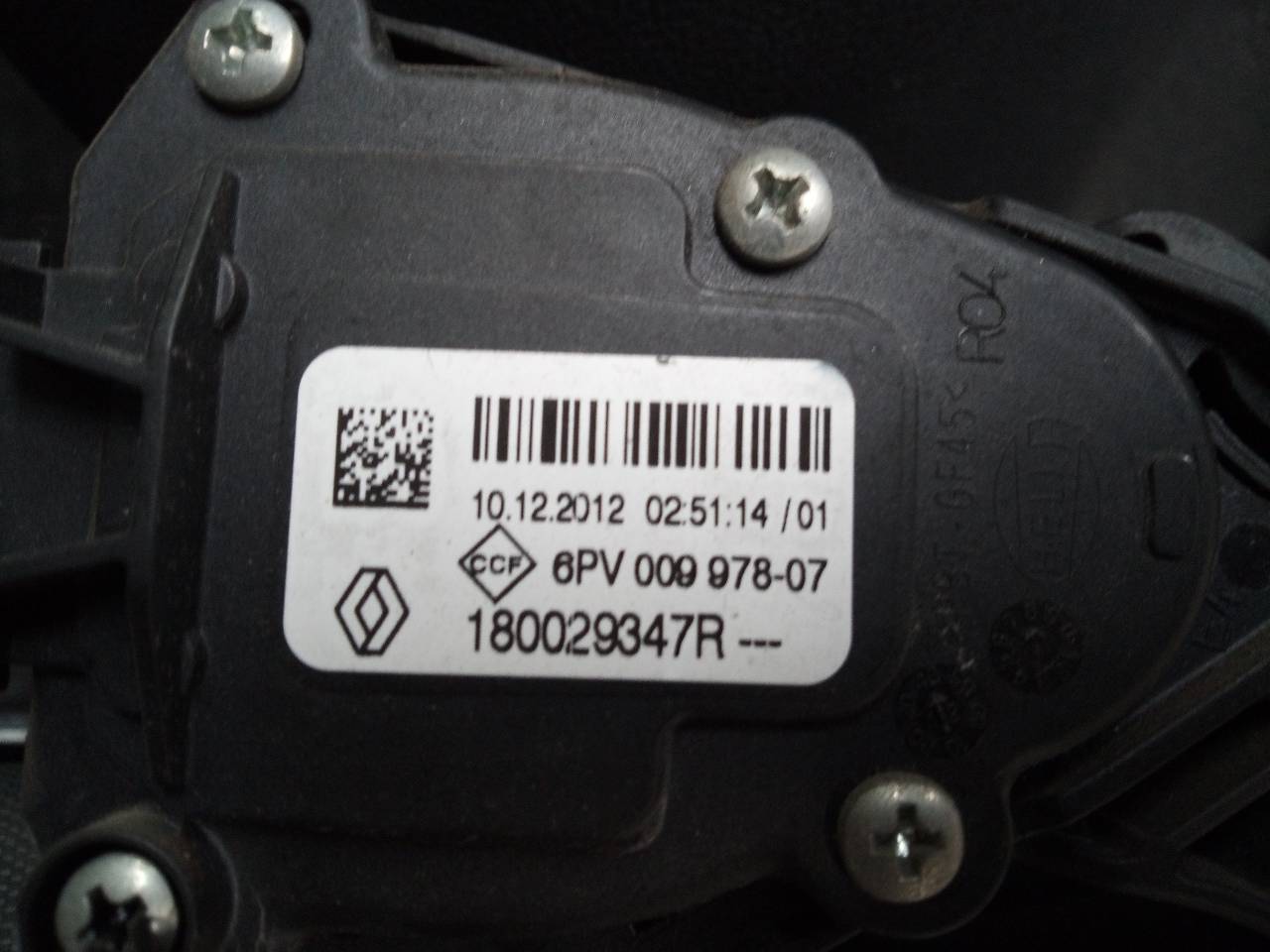 RENAULT Clio 3 generation (2005-2012) Педаль газа 180029347R 23300262