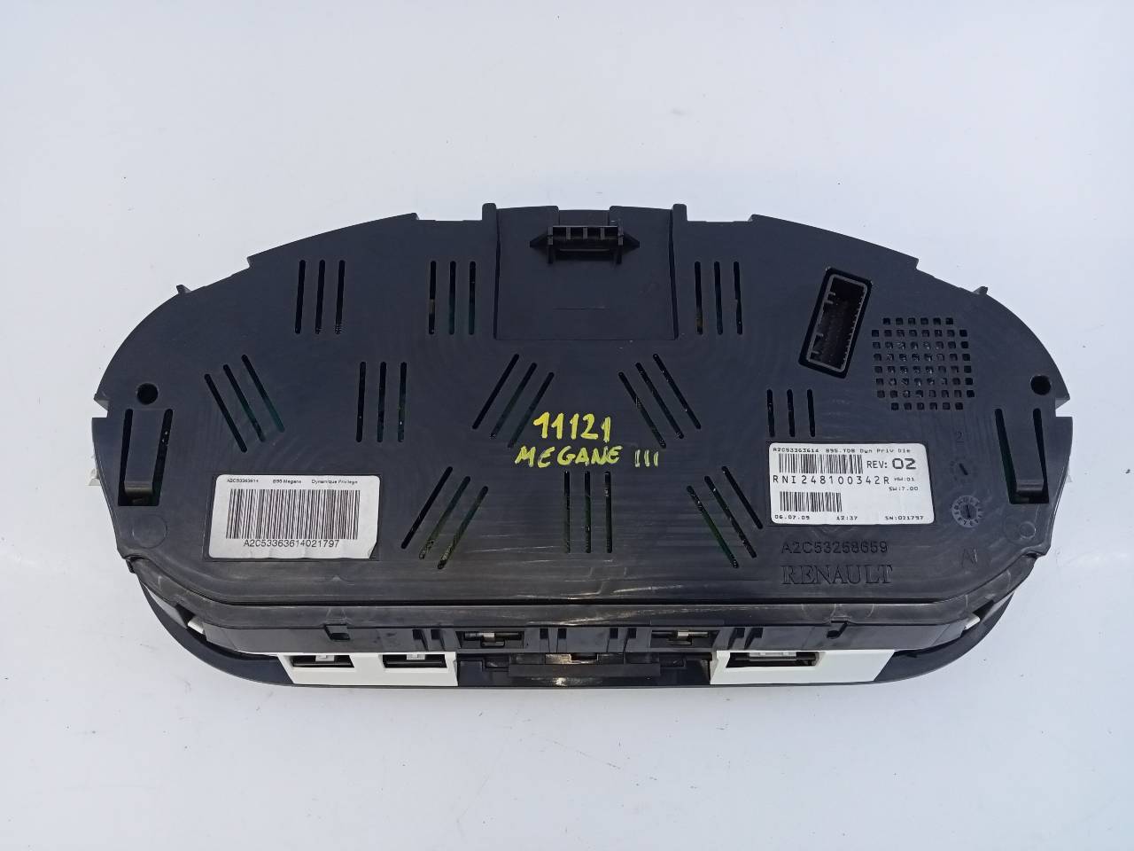 BMW Megane 3 generation (2008-2020) Speedometer 248100342R,E2-A1-37-7 21821172