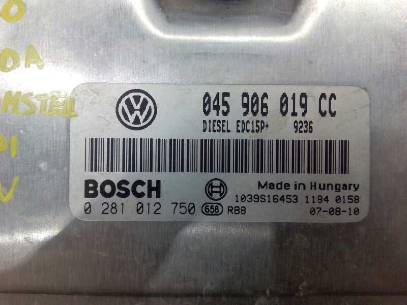 SKODA Roomster 5J  (2010-2015) Engine Control Unit ECU 045906019CC, 0281012750, E2-A1-23-1 18405911