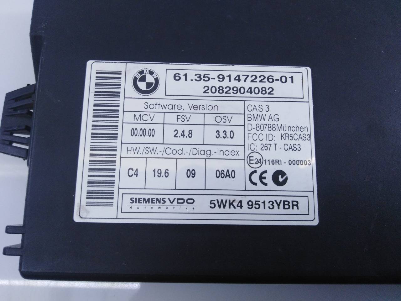 BMW 3 Series E90/E91/E92/E93 (2004-2013) Other Control Units 6135914722601,E3-A2-36-2,2082904082 21793205