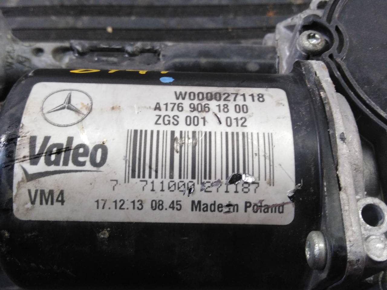 MERCEDES-BENZ A-Class W176 (2012-2018) Front vindusviskermekanisme A1769061800, P2-B12-E 18706612